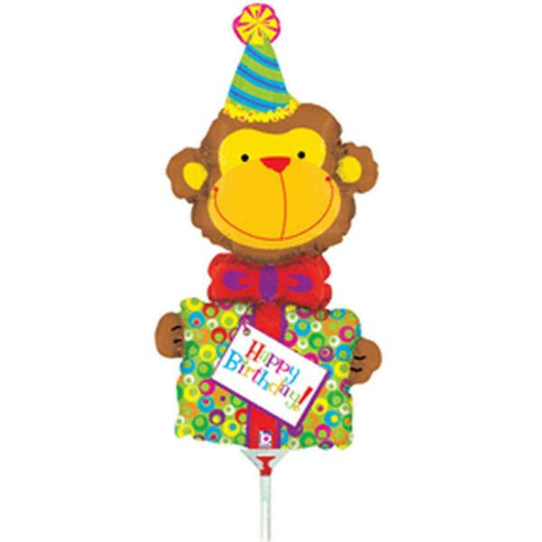 Betallic 14 in. Birthday Monkey Balloon 63158